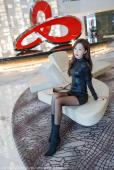 No.2149 杨紫嫣Cynthia 皮衣 黑丝