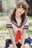 学生妹制服清纯甜美照