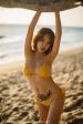 No.1551 黄楽然 沙滩 金色的比基尼搭配下婀娜身段淋漓尽显